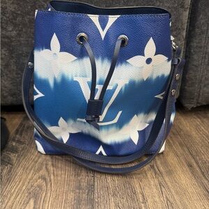 Louis Vuitton Monogram Blue and White Shoulder Bag